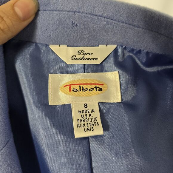 Vintage Talbots Blazer Womens 8 100% Cashmere Suit Jacket Academia Office USA - Picture 8 of 11